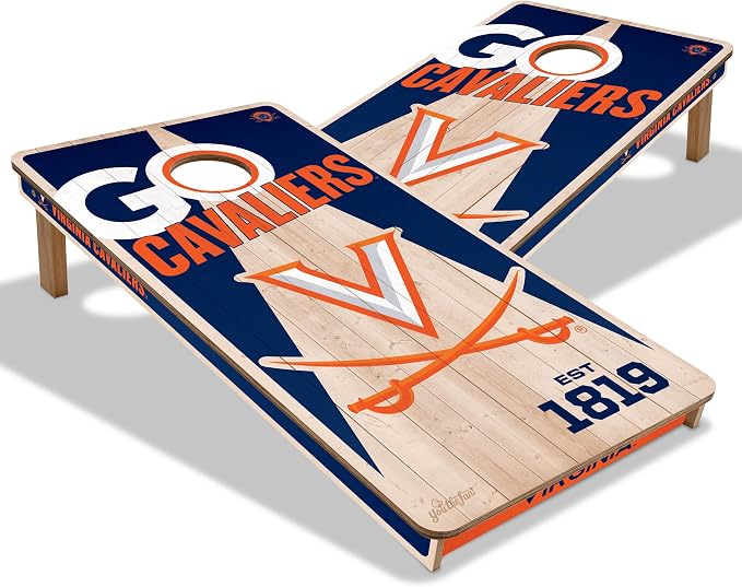 YouTheFan NCAA 2’ x 4’ Professional Wood Cornhole Game