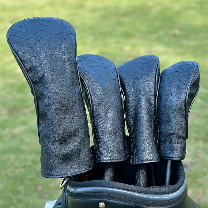 Golf Accessories Golf Club Covers for Golf Driver Headcovers Fairway Wood Headcover Hybrid Head Covers for Men Women Golfer Fit the Most Brands