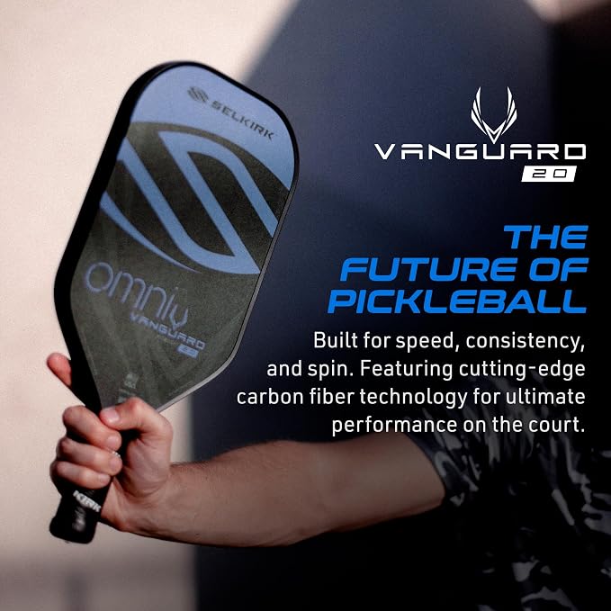 Selkirk Sport Vanguard Hybrid Pickleball Paddle | Carbon Fiber Pickleball Paddle with a Polypropylene X5 Core | Pickleball Rackets