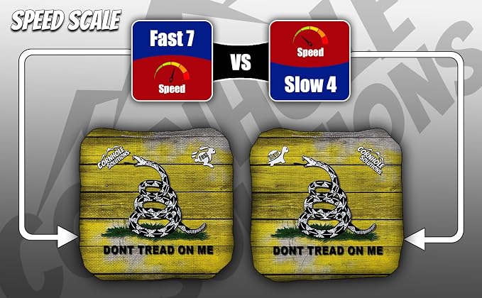 Cornhole Solutions - Professional Cornhole Bags Set of 8 – Regulation 6"x6" – USA Flag Designs – Resin Filled + Tote Bag