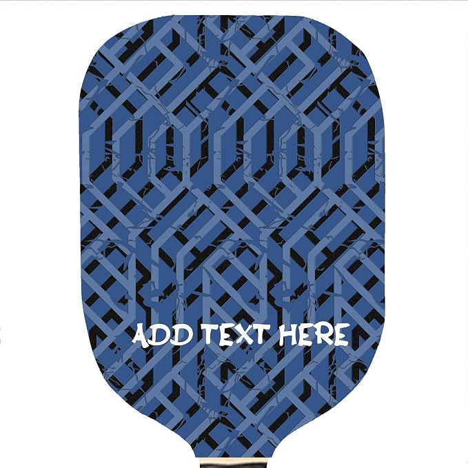 Custom Wooden Pickleball Paddle with Rubber Grip and Neoprene Cover