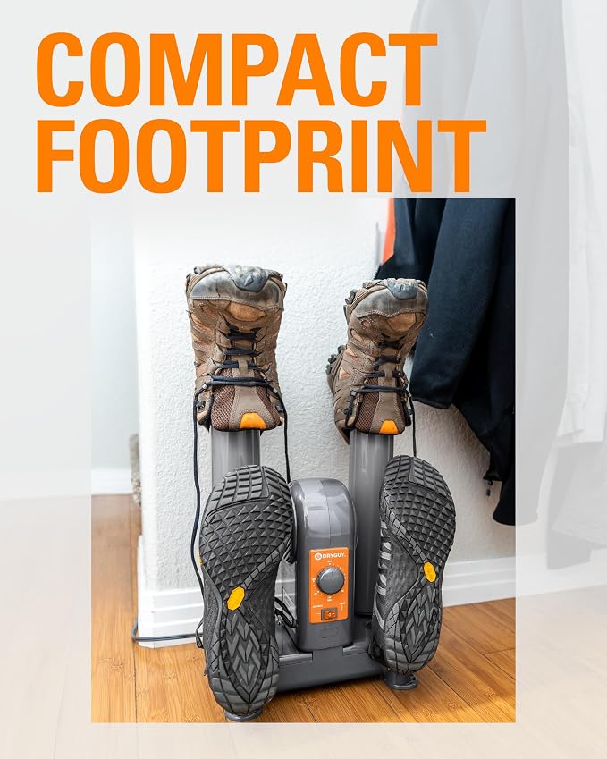 DryGuy Shoe,Boot,Garment & Gear Electric Dryer,Quick Drying for Ski,Work,Sports Equipment – Energy Efficient,Odor Eliminating Design,Home or Garage Use,4 Port,Heat + Fan (Dry time: 1-3hrs) (Pack of 4)