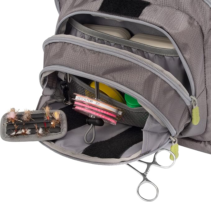 Allen Company Fall River Fly Fishing Chest Pack - Fits up to 6 Tackle/Fly Boxes and Other Accessories - Olive