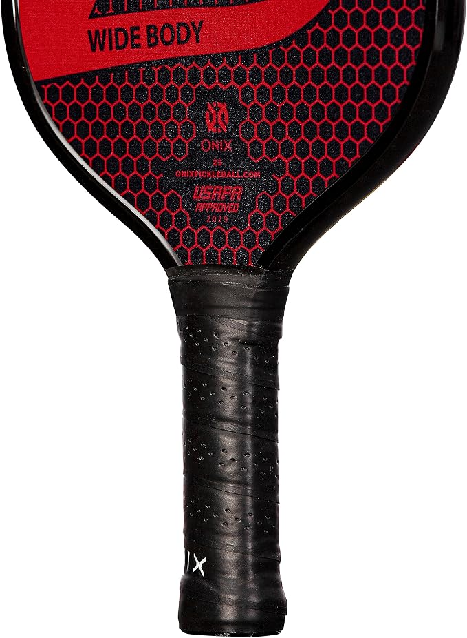 Onix Graphite MOD Z5 Carbon Fiber Pickleball Paddle with Wide-Body Shape. Honeycomb Core, Graphite Face & Cushion Comfort Pickleball Paddle Grip