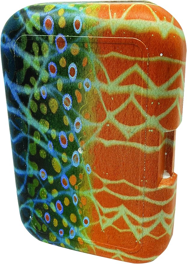 Brook Trout Colored Fly Box with extra Leaf