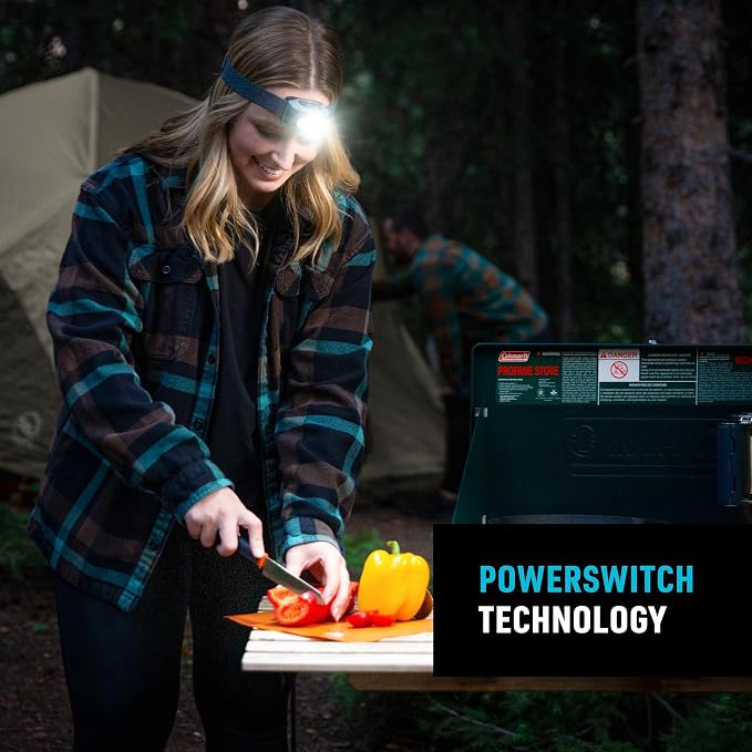 Nite Ize Radiant RH1 PowerSwitch Rechargeable Headlamp - Headlamp with Red Mode for Camping & Hiking - Rechargeable Battery - Hands-Free Light with 6 Modes Plus Lockout - Impact Resistant & IPX4 Rated