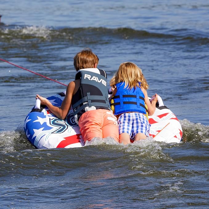Rave Sports American Storm 2-Rider Boat Towable Tube | Durable