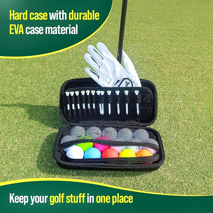 Golf Glove holder case Golf Glove caddy Golf Bag Accessories for Men Golf Accessories Bag Golf essentials for men Golf ball holder Golf Organizer Golf glove case golf ball bag