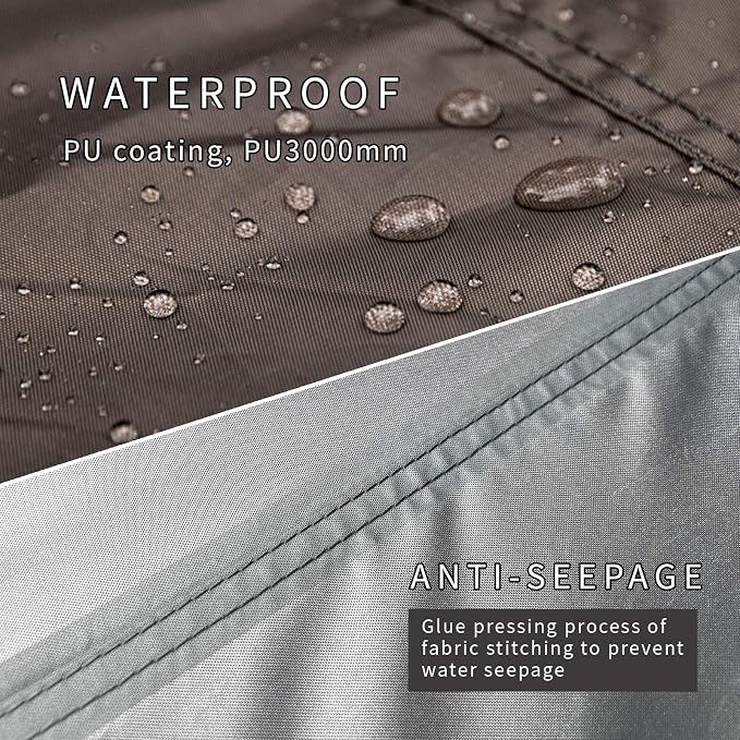 Unigear Hexagon Hammock Rain Fly,15x14FT/12x10FT Multifunctional Waterproof Camping Tarp,Lightweight and Compact Tent Tarp for Backpacking, Hiking, Traveling