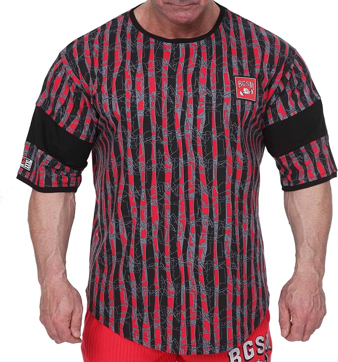 Men's T-Shirt Oversize | Bodybuilding and Fitness Workout Rag Top, Cotton Active Wear Shirt