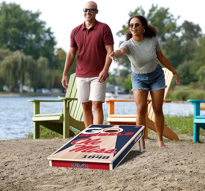 YouTheFan NCAA 2’ x 4’ Professional Wood Cornhole Game