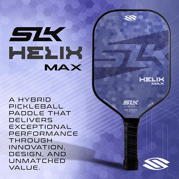 Selkirk Sport SLK Helix Pro Pickleball Paddle | Thermoformed Carbon Fiber Pickleball Paddles with Carbon Fiber & Fiberglass Hybrid Face | Unmatched Control