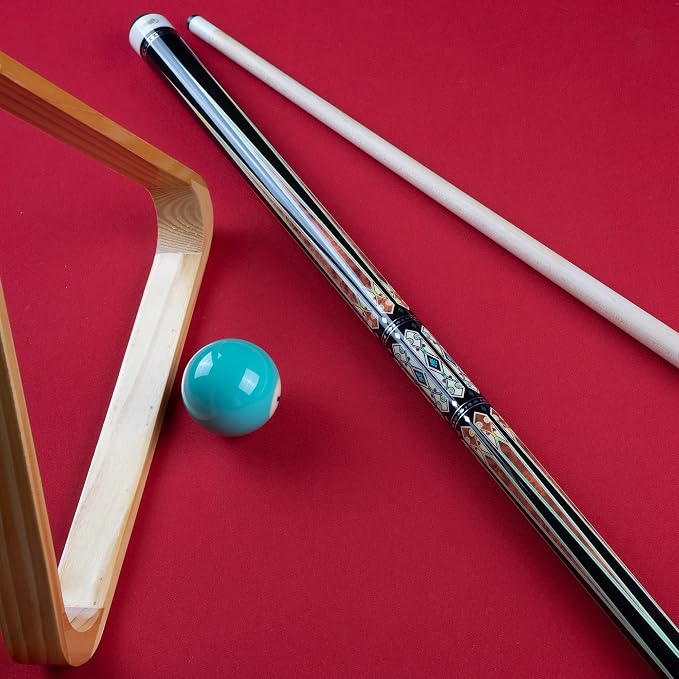 Billmart Pool Cue Stick, Low Deflection Shaft Billiard Cue Sticks with Hard Case, Pool Table Sticks Queue, 19-21 oz Pool Que