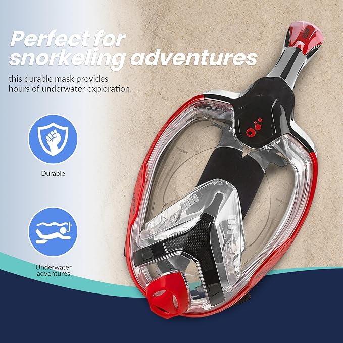 Phantom Aquatics Voda Full Face Snorkel Mask