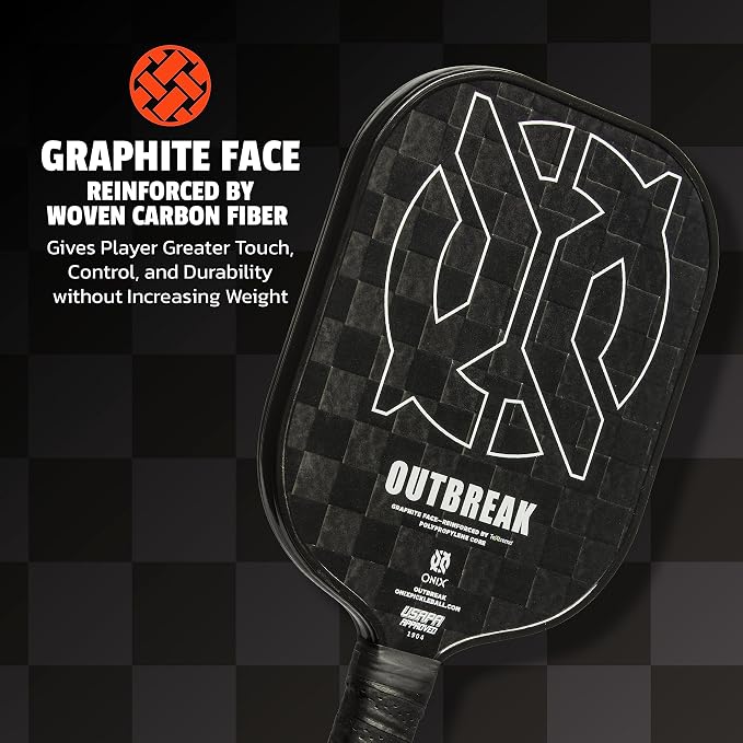 Onix Outbreak Pickleball Paddle Reinforced by TeXtreme® Technology for Improved Performance and Stronger Play