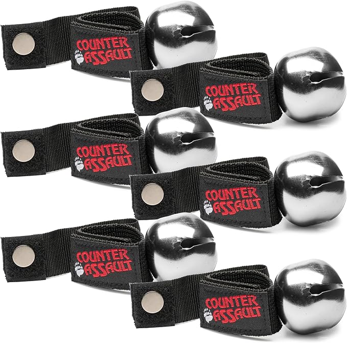 Counter Assault Bear Bell Chrome w/Silencer - 6 Pack
