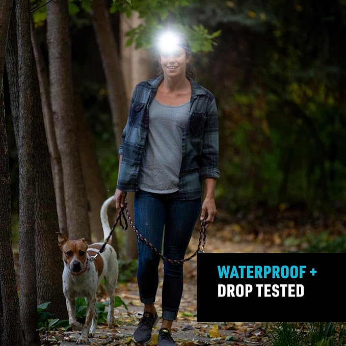 Nite Ize Radiant RH1 PowerSwitch Rechargeable Headlamp - Headlamp with Red Mode for Camping & Hiking - Rechargeable Battery - Hands-Free Light with 6 Modes Plus Lockout - Impact Resistant & IPX4 Rated