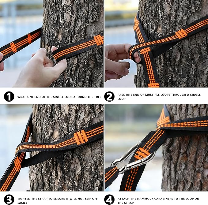 Outdoor amacas Garden Camping Hammock,Portable Hammock for Patio Yard Garden Backyard Porch Travel