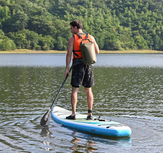 MARCHWAY Floating Waterproof Dry Bag Backpack 5L/10L/20L/30L/40L, Roll Top Sack Keeps Gear Dry for Kayaking, Rafting, Boating, Swimming, Camping, Hiking, Beach, Fishing