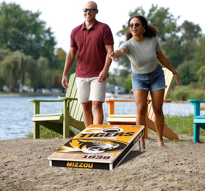 YouTheFan NCAA 2’ x 4’ Professional Wood Cornhole Game