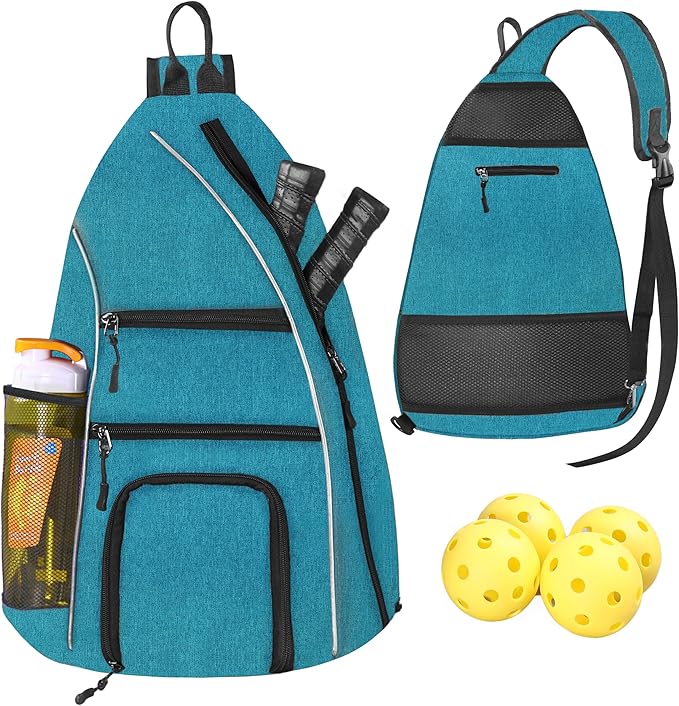 Pickleball Bag - Pickleball Bags for Women Men - Pickleball Backpack - Travel Pickleball Paddle Case, Pickle Ball Bag for Pickleball Paddle Tennis Racket, Protable Pickleball Sling Bag