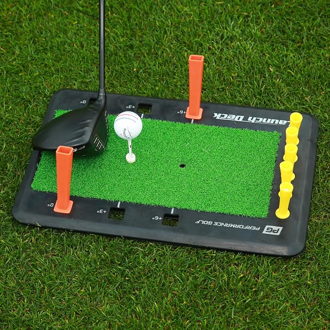 Performance Golf Launch Deck Golf Swing Trainer - Fix Your Slice I Swing Mastery Tool by Hank Haney I Instant Feedback