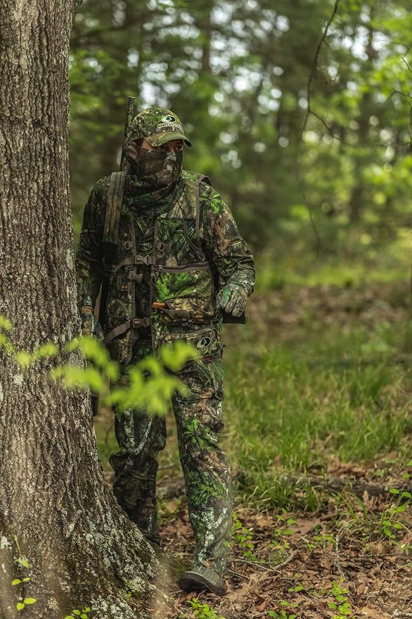 Mossy Oak Men's Men's Tibbee Technical Lightweight Camo Hunting Shirt