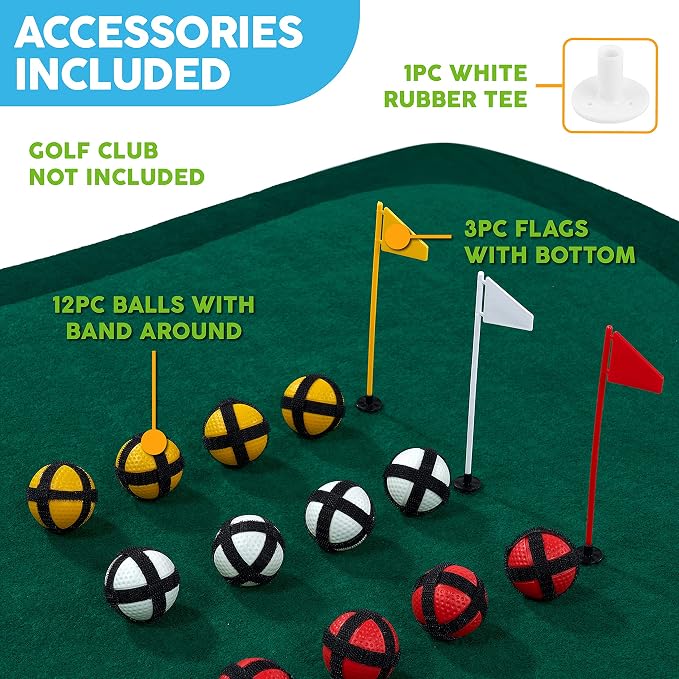 MD Sports Big Sky Putting Green Golf Training Games Pong Style, Perfect for Golf Game Practice