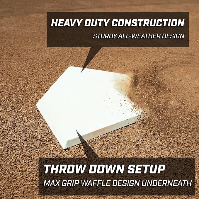 GoSports Baseball & Softball 4 Piece Premium Base Set - Heavy-Duty for Athletes