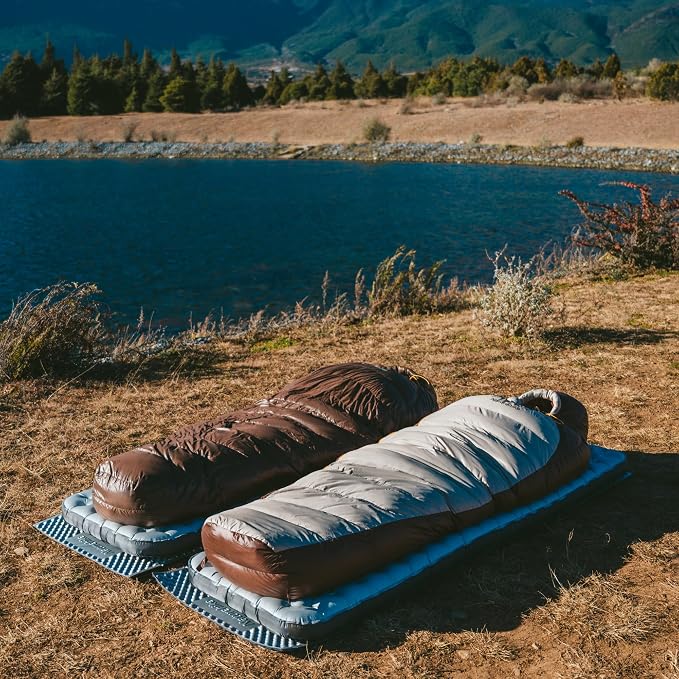 Naturehike 0 Degree RDS Down Mummy Sleeping Bag for Adults, 650 Fill Power, Cold Weather Backpacking Sleeping Bag for Camping, Hiking, -1℉ 18℉ 30℉, YKK Zipper