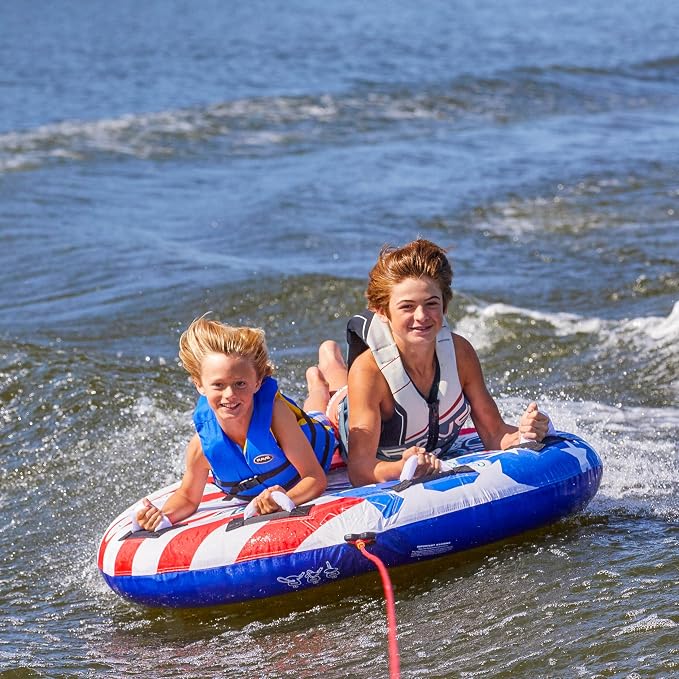 Rave Sports American Storm 2-Rider Boat Towable Tube | Durable