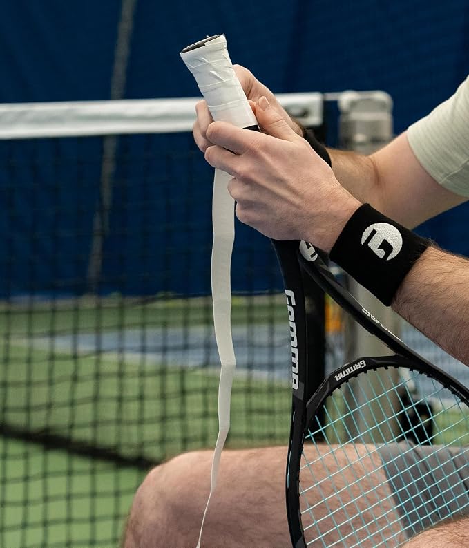 Gamma Sports PureTac Tennis Overgrip, Extra Tacky Racquet OG, Moisture Absorbent, Packs Available, Superior Playability, Racket, Pickleball, Platform, Badminton, Paddle