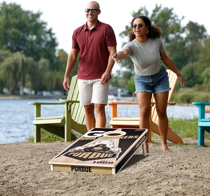 YouTheFan NCAA 2’ x 4’ Professional Wood Cornhole Game
