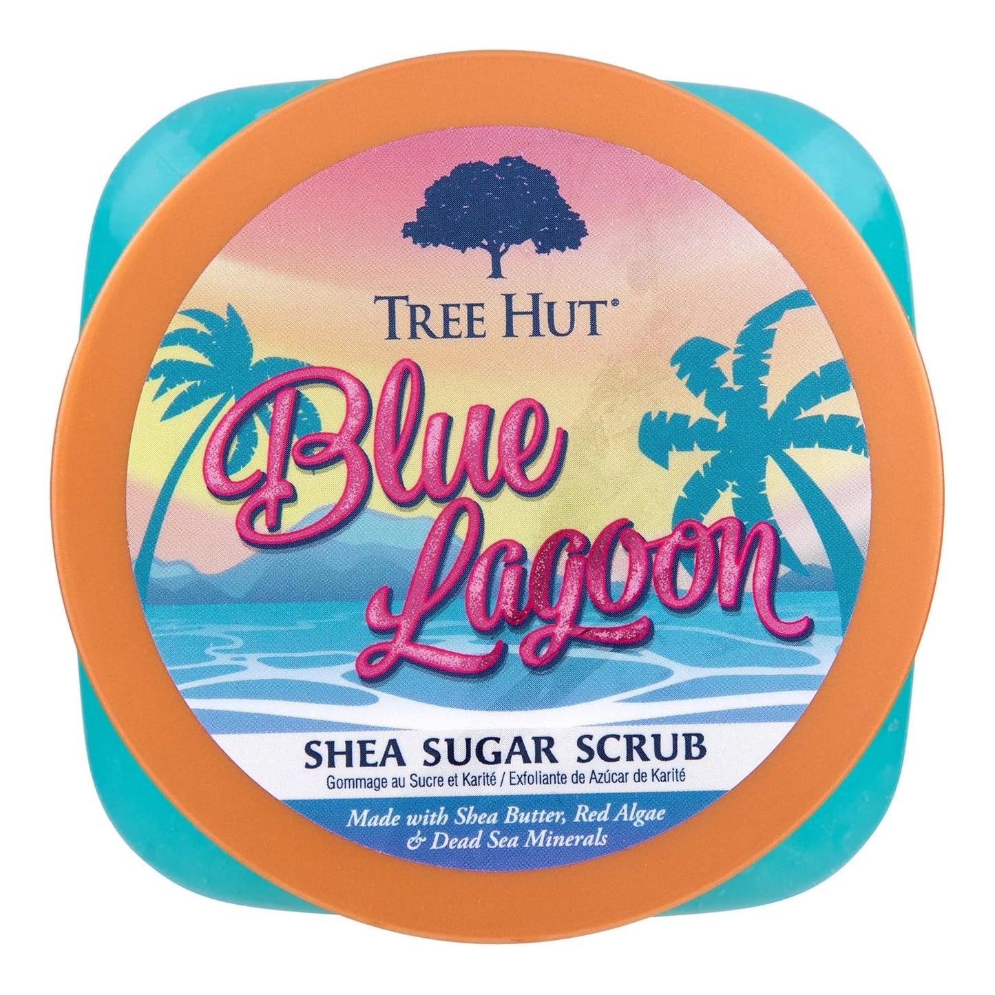 Tree Hut Blue Lagoon Shea Sugar Scrub | Exfoliating Body Scrub Removes Dead, Dry Skin for a Soft &amp; Hydrated Feel | Nourishing Essential Body Care | 18 fl oz.
