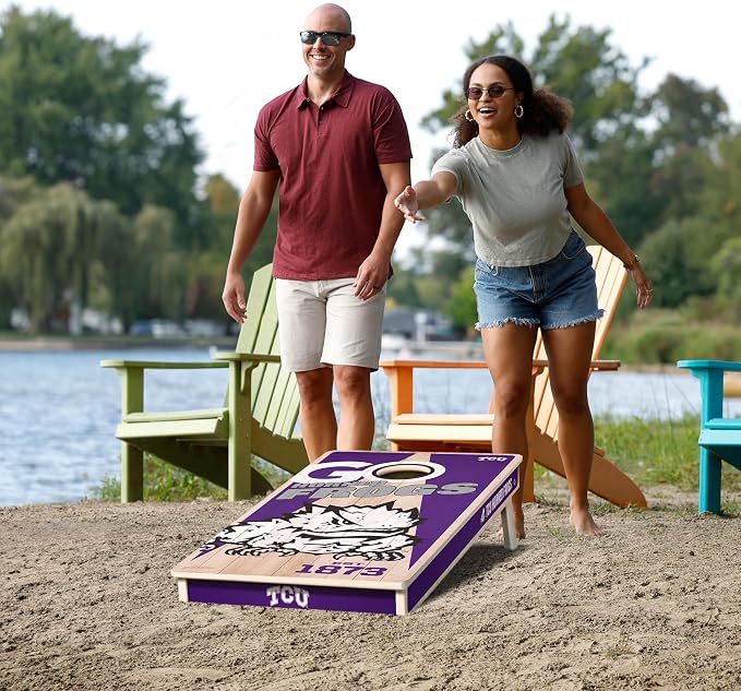 YouTheFan NCAA 2’ x 4’ Professional Wood Cornhole Game