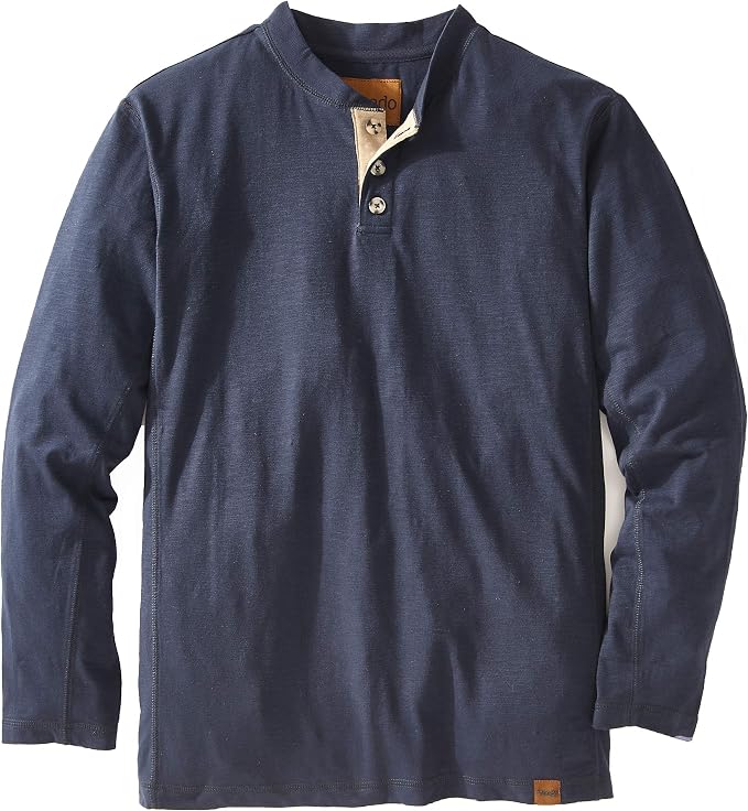 Venado Henley Long Sleeve Shirts for Men - Mens Henley with Flex Material