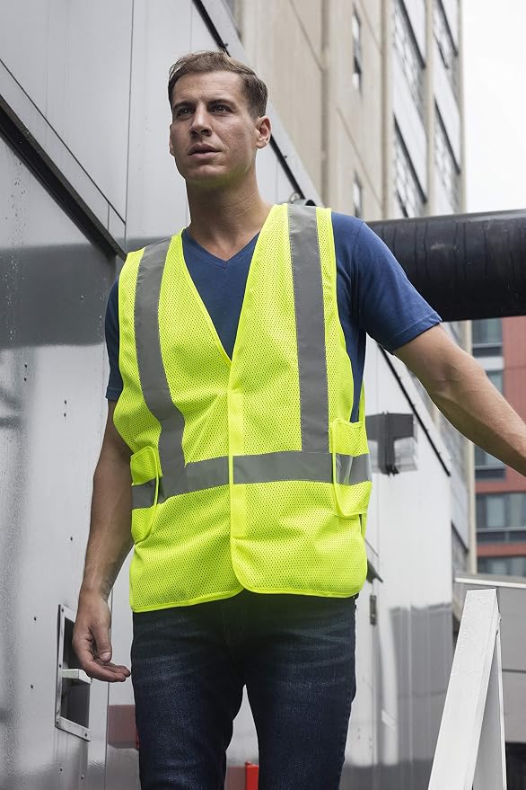 NYOrtho High Reflective Vest - Construction Vest - Universal Fit - ANSI/ISEA Class 2 - Sweat-Free With Reflective Material