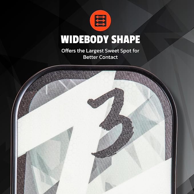 Onix Graphite Z5 Carbon Fiber Pickleball Paddle with Wide-Body Shape, Honeycomb Core & Graphite Face