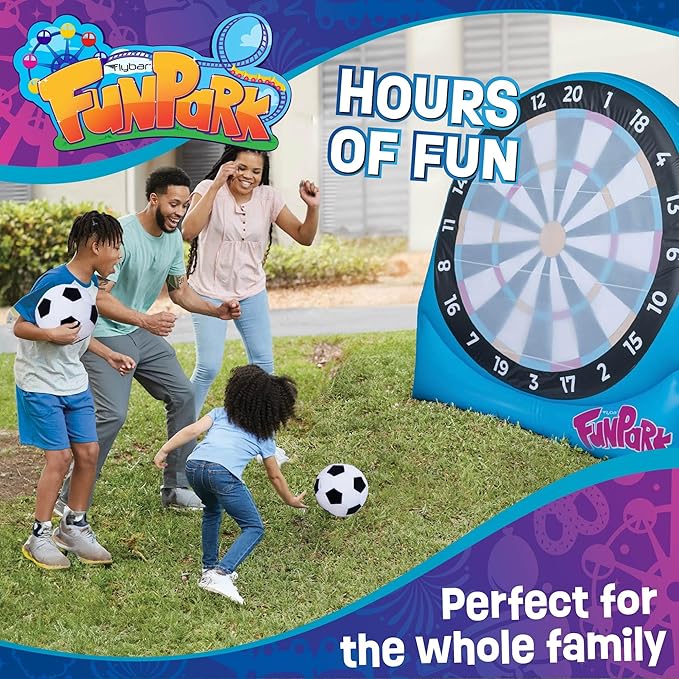 Flybar Inflatable Giant Dartboard Game for Kids & Adults, Backyard Lawn Game Set, Outdoor Play for Family Parties, Camping & Field Day Activities, Set, Quick Setup, Inflates in Minutes, Ages 6+