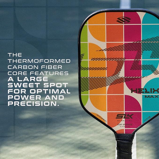 Selkirk Sport SLK Helix Pro Pickleball Paddle | Thermoformed Carbon Fiber Pickleball Paddles with Carbon Fiber & Fiberglass Hybrid Face | Unmatched Control