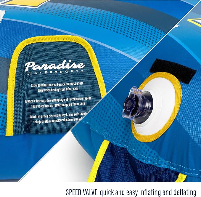 Paradise Water Sports - Oasis Towable Tube for Boating - 1 and1-3 Riders