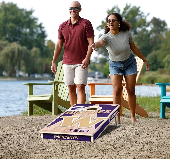 YouTheFan NCAA 2’ x 4’ Professional Wood Cornhole Game