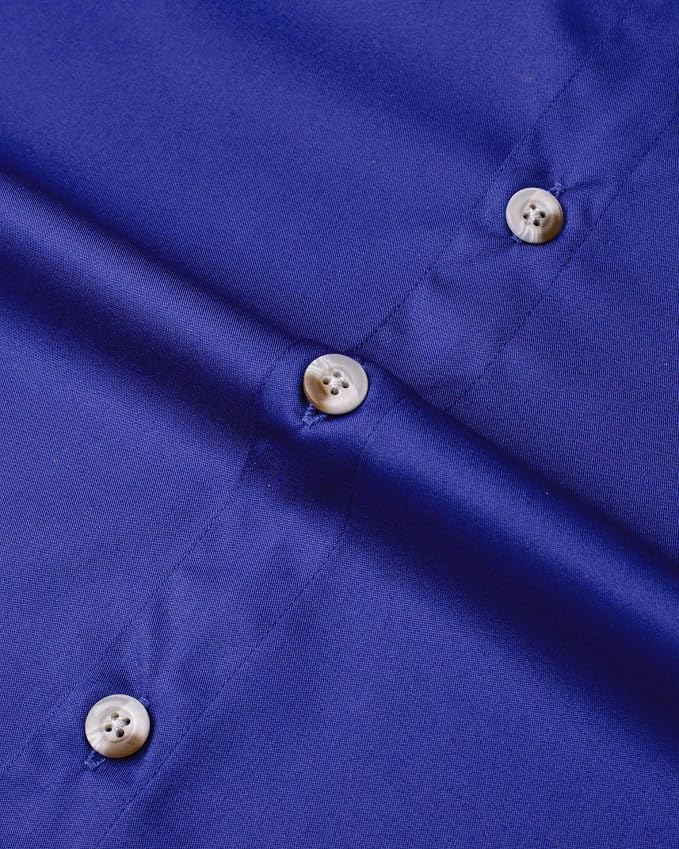 Alimens & Gentle Short Sleeve Fishing Shirt Wicking Fabric Sun Protection Casual Button Down Shirts