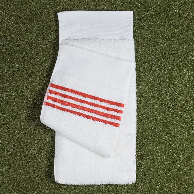 The Tour Towel | Large Golf Caddy Towel Terry Cloth, Absorbent 19" x 44", Center Cut, Perfect Hang Golf Cart Accessory and Golf Bag, Multiple Colors
