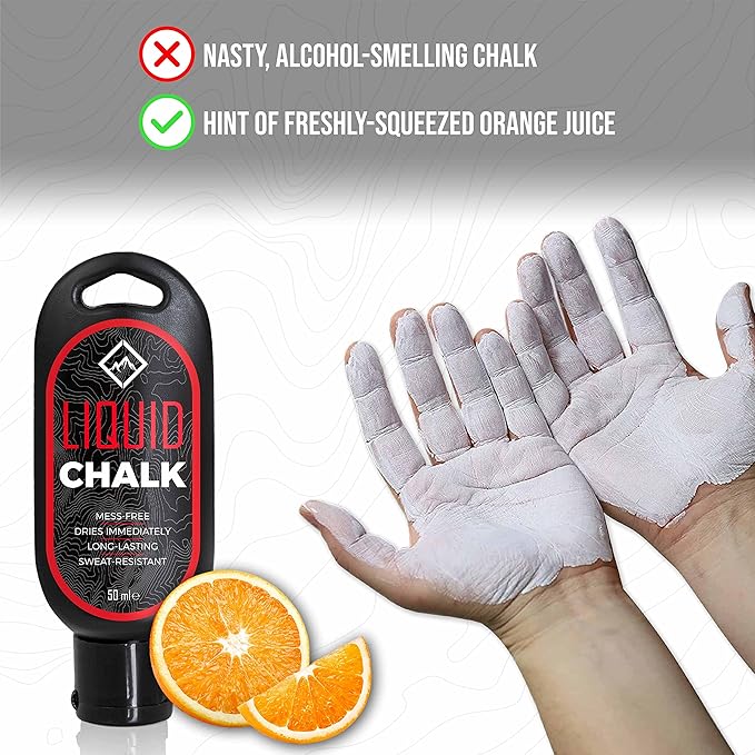 SURVIVOR Chalk Bag + Refillable Chalk Ball + 50ML Liquid Chalk Bundle