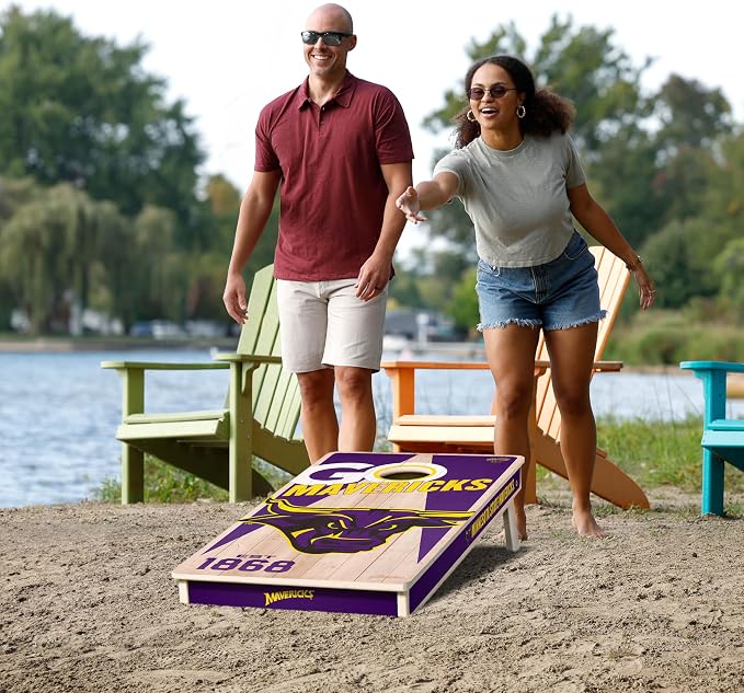 YouTheFan NCAA 2’ x 4’ Professional Wood Cornhole Game