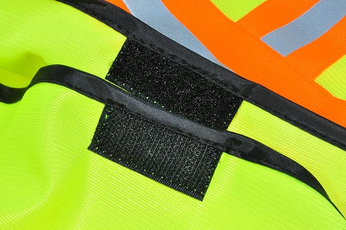 G & F Products High Visibility Reflective Safety Vest, One Size, Machine Washable Work Vest for Jobsite Safety