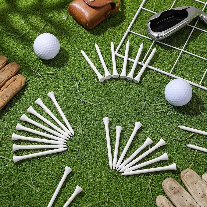 Mudder Golf Tees Bulk Wooden Bamboo Golf Tees Multicolor Wood for Men Balls Accessories