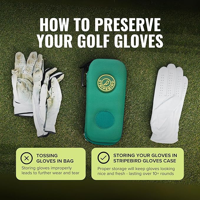Stripebird - Performance Golf Gloves Case