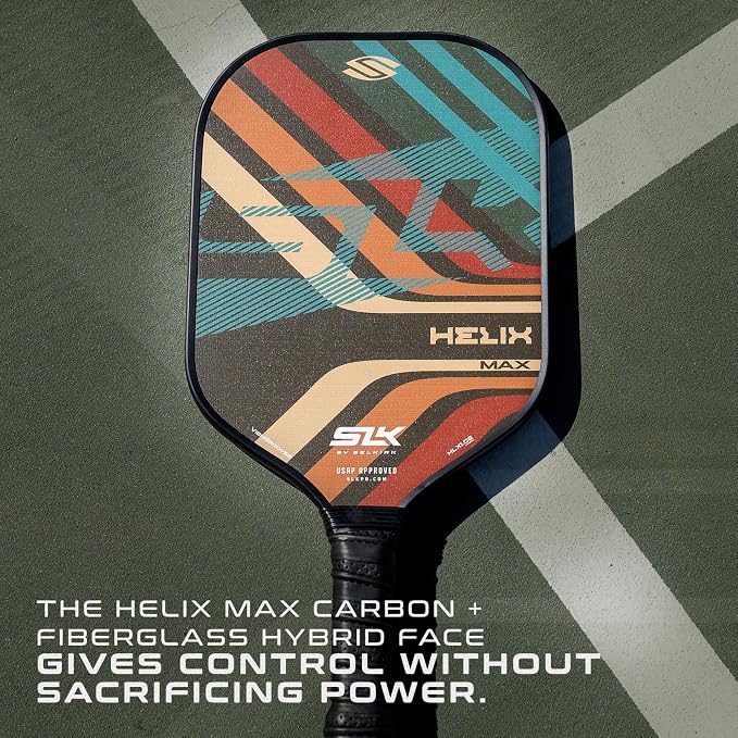 Selkirk Sport SLK Helix Pro Pickleball Paddle | Thermoformed Carbon Fiber Pickleball Paddles with Carbon Fiber & Fiberglass Hybrid Face | Unmatched Control